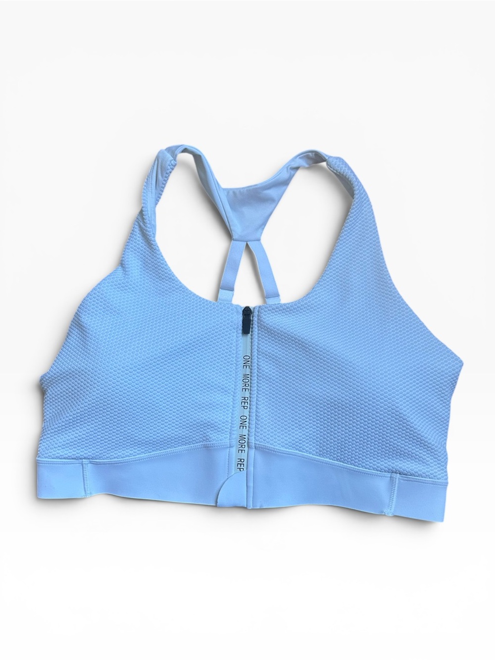 Zyia Active Women’s One More Rep Zip Front Racerback Sports Bra – Size XXL